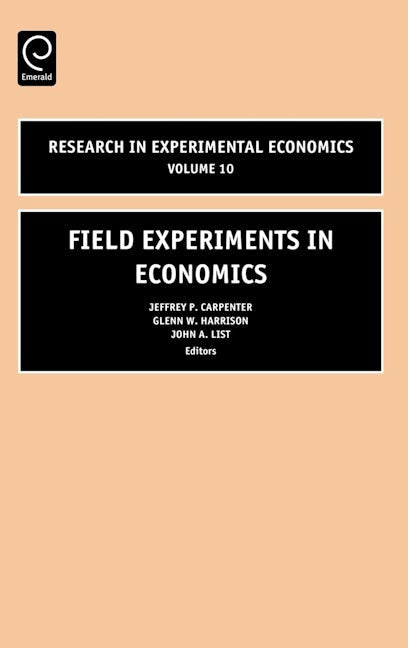 Book cover image for Field Experiments in Economics ISBN: 9780762311743